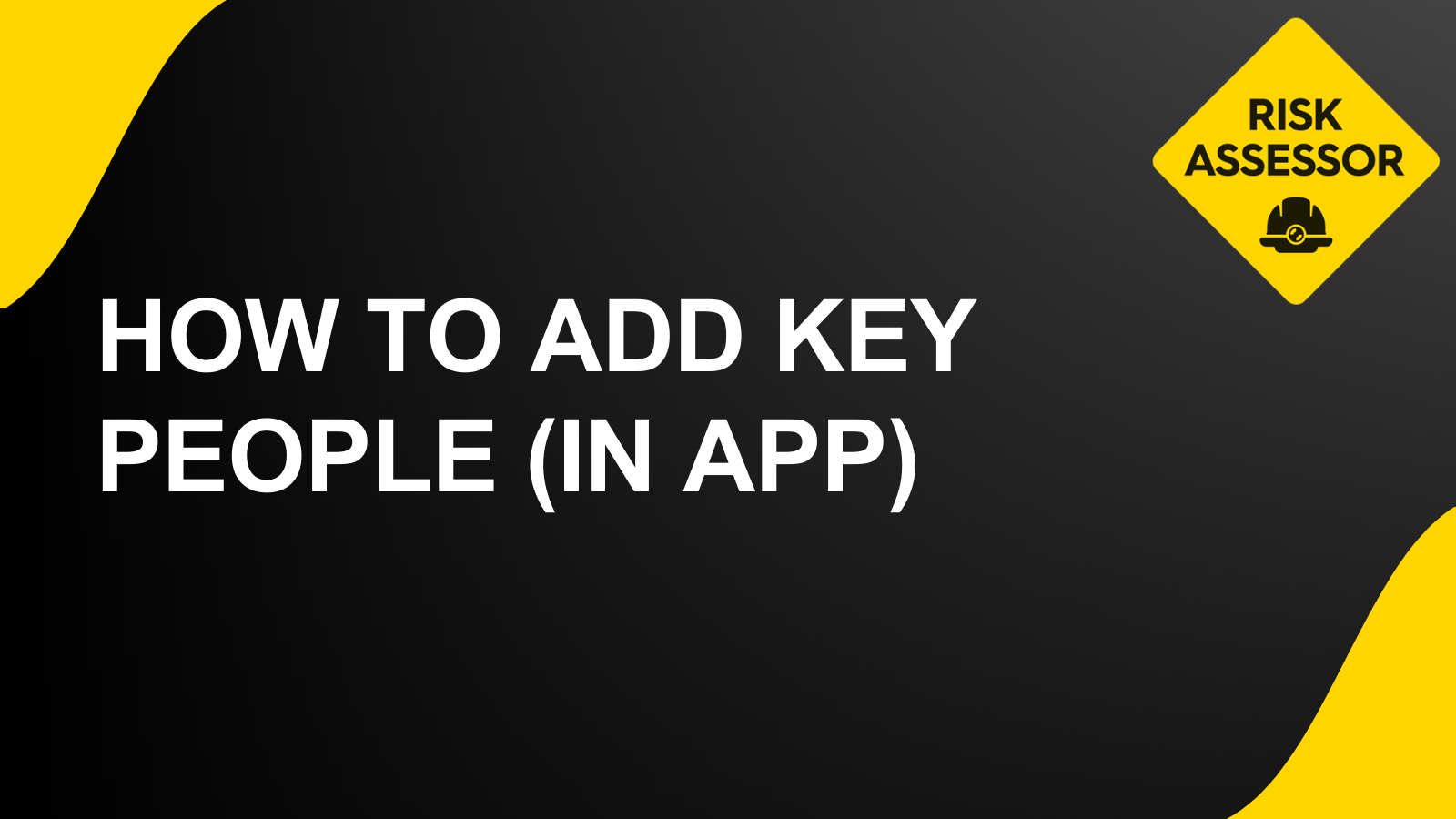 How to add 'key people' in app